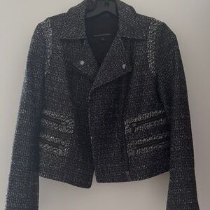 Banana Republic Charcoal Tweed Women's Blazer